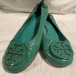 Tory Burch Green Flats Size 11